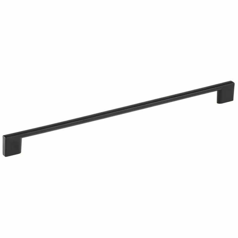 Contemporary Pull - 12-5/8" Center-to-Center - 11/32" W x 14-1/8" L - Matte Black